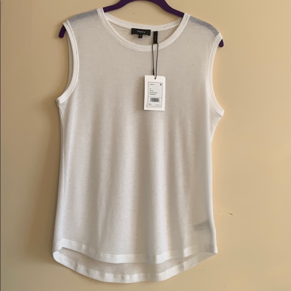 NWT!Theory Brinley Mesh shirt -medium
